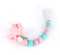fopspeenketting Pop Rocks 28 cm siliconen roze