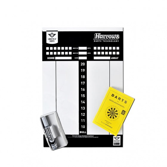 Longfield games Darts Scorebord met Stift, Wisser Spelregels