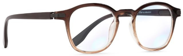 leesbril LB-0199B BlueBlock unisex bruin sterkte +3,00