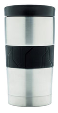 thermosbeker 0,3 liter RVS/siliconen zilver