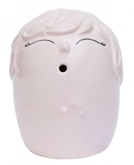 vaas Kids 16 cm keramiek/papier roze 2-delig