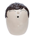 vaas herinneringen brunette 16 cm aardewerk wit