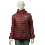 donsjack Optimum Hoody nylon dames bordeaux maat L