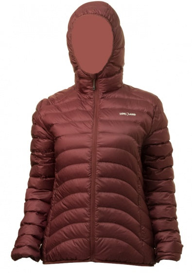 donsjack Optimum Hoody nylon dames bordeaux maat XL