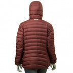donsjack Optimum Hoody nylon dames bordeaux maat S