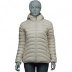 donsjack Optimum Hoody nylon dames ivoor maat S