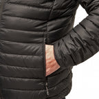 donsjack Optimum Hoody nylon heren zwart maat L