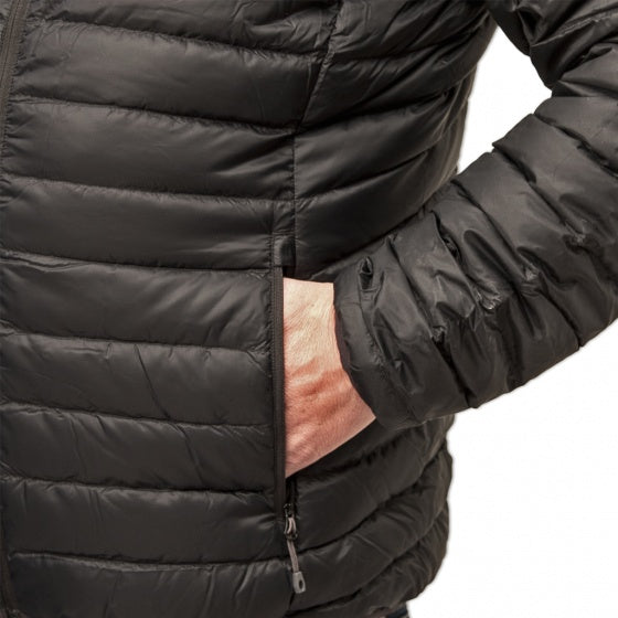donsjack Optimum Hoody nylon heren zwart maat XXL