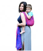 draagdoek Luna Pink katoen roze/paars maat 7