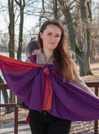 draagdoek Purple Love 4,2 meter katoen/bamboe maat S