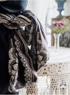 draagdoek Sling Diamond Lace Sensual katoen bruin maat 6