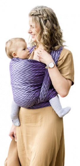 draagzak Herringbone 3,6 meter katoen paars mt S