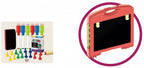 Luna Tekenbord junior 54,5 x 32 x 33,5 cm 40-delig rood roze