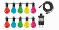 feestverlichting Maui 10-lamps led 10 meter