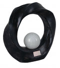 ornament Cresent solar 30,5 x 10 x 30 cm polyresin koper