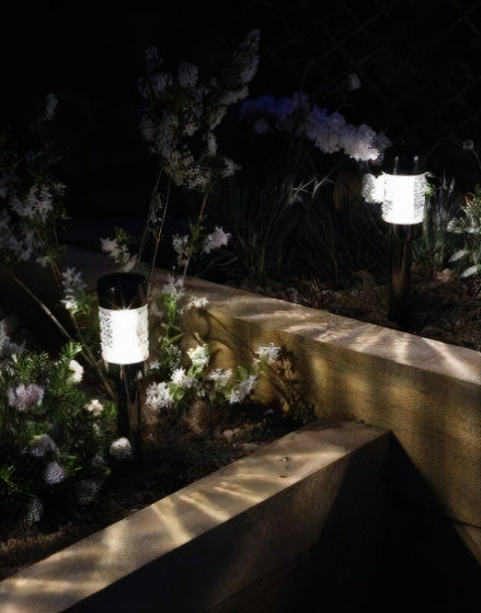 tuinlamp Rennes 6,2 x 43,5 cm RVS antraciet 3-pack