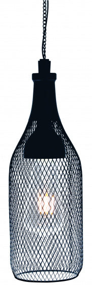 hanglamp Flamenco solar 11 x 32 cm staal zwart