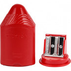 Puntenslijper, h: 8,5 cm, rood, 1 stuk