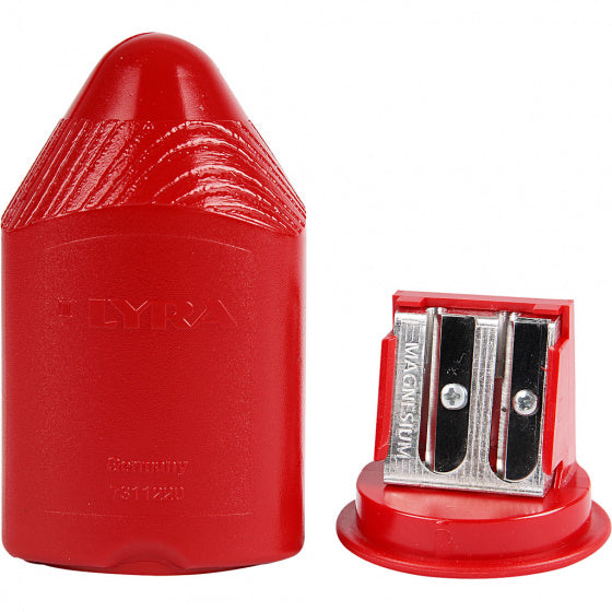 Puntenslijper, h: 8,5 cm, rood, 1 stuk