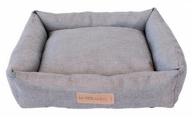 hondenmand Oleron 75 x 95 cm polyester grijs