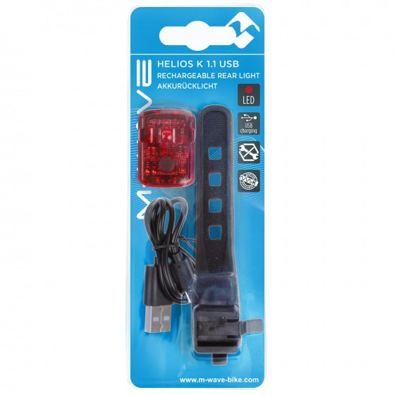 M-wave helios k 1.1 usb sl rechargeable battery rear light
