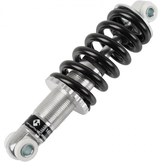 M-Wave Aluminium achtervering 165 x 24 mm zilver/zwart