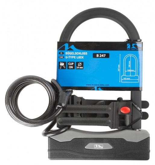 M-wave b 247 sc 8.18 l shackle lock with spiral cable