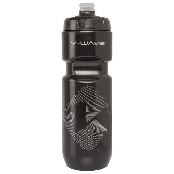 m-wave bidon 750ml met indicator zwart