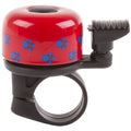 fietsbel Mini-Mix aluminium 35 mm rood
