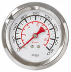 fietspomp met manometer aluminium 61 cm zilver