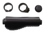 handvatten leder ergonomisch 138 mm zwart per paar