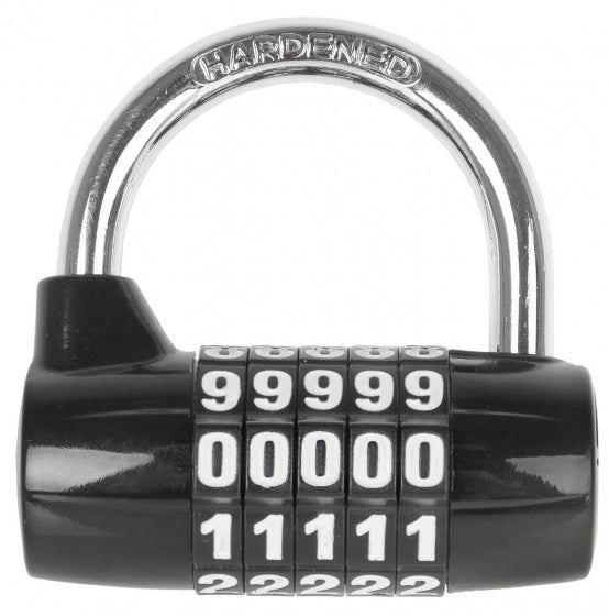 m-wave pd 5 cijferhangslot 62 mm zwart
