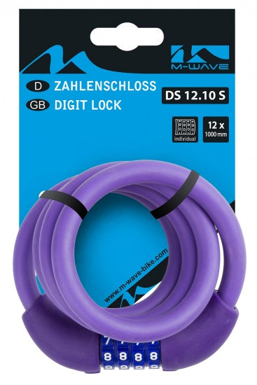 M-wave ds 12.10 s spiral cable lock
