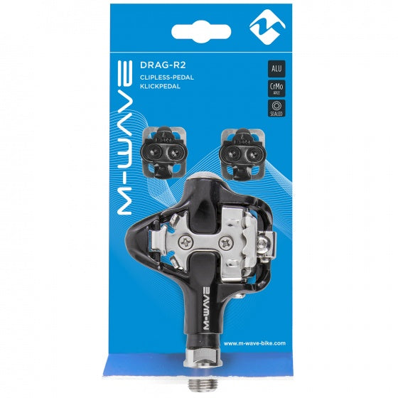 M-Wave Klikpedalen Drag-R2 SPD zwart/zilver