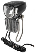koplamp Apollon D 30 dynamo LED RVS zwart
