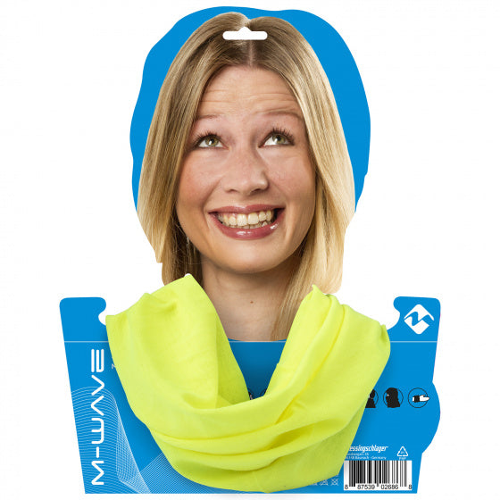 M-Wave Nekwarmer Neon Yellow polyester geel one-size