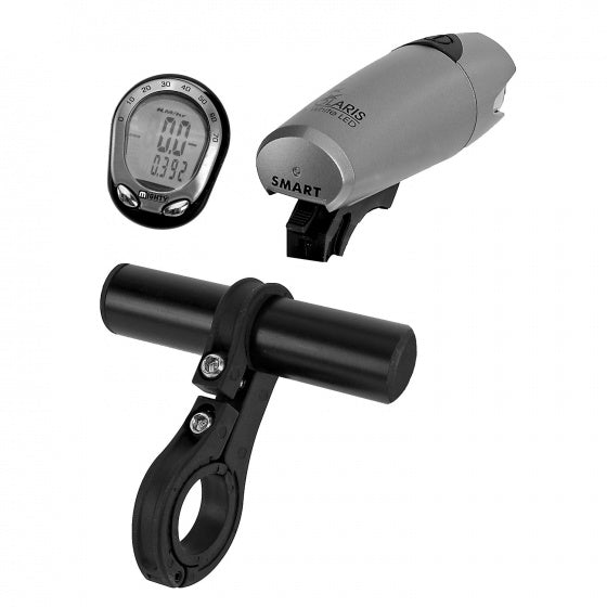 stuurhouder handlebar organizer koplamp fietscomputer 22,2 mm zwart