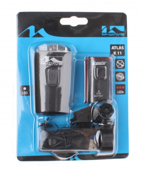 M-wave atlas k 11 usb rechargeable battery lighting set