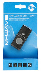 M-wave apollon 20 usb rechargeable battery front light