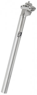 Zadelpen vast 25,4 x 350 mm aluminium zilver
