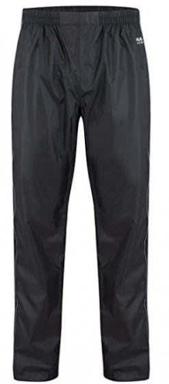 Mac in a sac - full zipper regenbroek - zwart - maat m