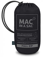 Mac in a sac full zipper regenbroek - zwart - maat xl