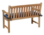 bankkussen Basic 150 x 48 x 7 cm polykatoen blauw