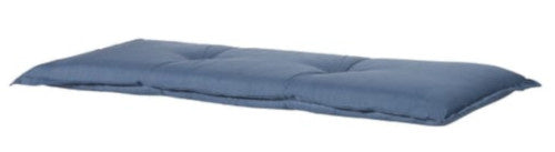 bankkussen Basic 150 x 48 x 7 cm polykatoen blauw