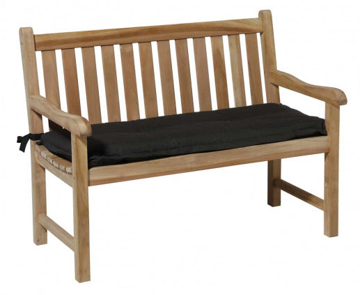 bankkussen Rib 150 x 48 x 7 cm dralon zwart