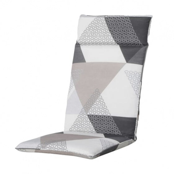 buitenkussen Triangle 50 x 120 cm katoen/polyester grijs