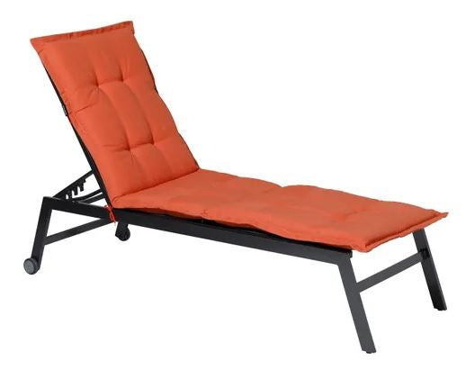 ligbedkussen Panama 65 x 200 cm katoen/polyester oranje
