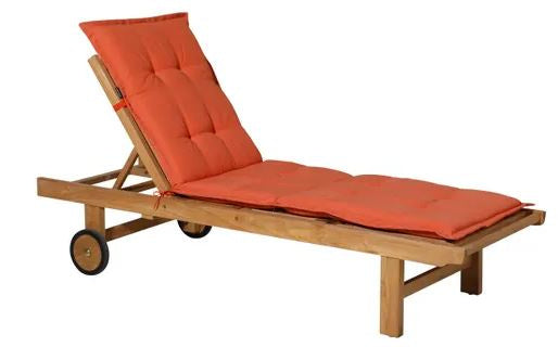 ligbedkussen Panama 65 x 200 cm katoen/polyester oranje