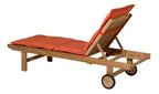 ligbedkussen Panama 65 x 200 cm katoen/polyester oranje