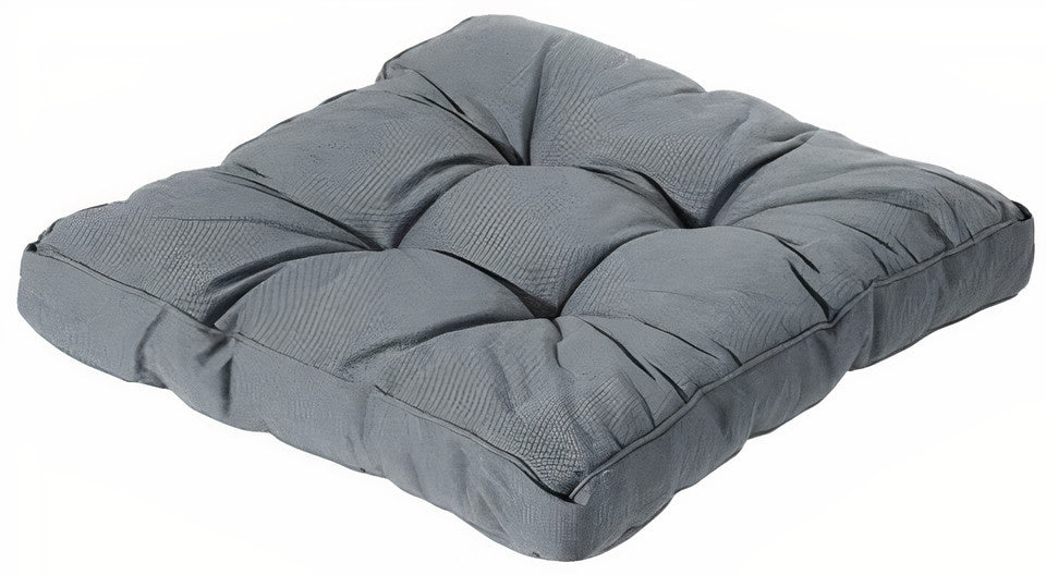 loungekussen Florance Rib 60 x 60 cm dralon grijs